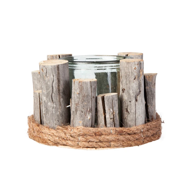 Windlicht Rund - Ca. 18 X 18 X 11 Cm 3 Windlicht Rund - Ca. 18 X 18 X 11 Cm