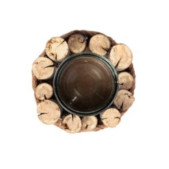 Windlicht Rund - Ca. 18 X 18 X 11 Cm 7 Windlicht Rund - Ca. 18 X 18 X 11 Cm -Heimdekoration Angebote 239031 4016096438234 mica living windlicht rund braun 03