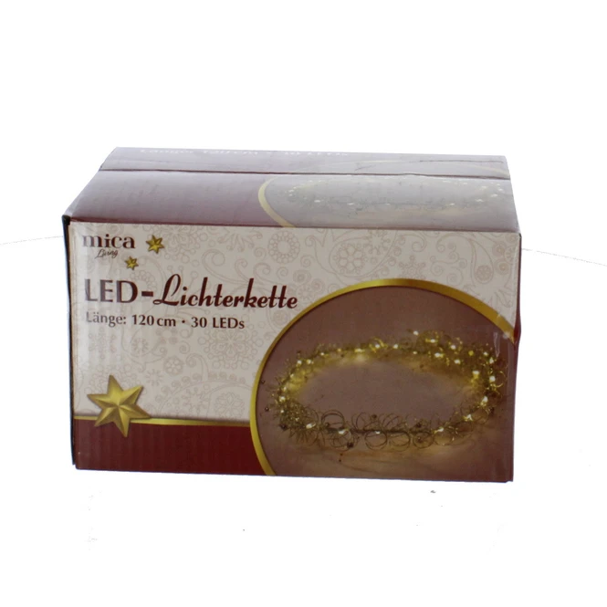 Lichterkette - Ringe Und Perlen - Gold - Ca. 120 Cm 3 Lichterkette - Ringe Und Perlen - Gold - Ca. 120 Cm