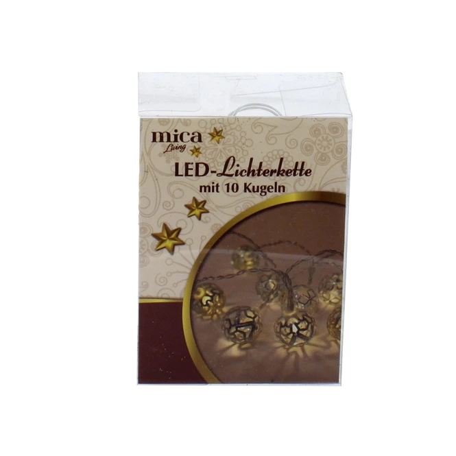 Lichterkette - Kugeln - 10 LED 3 Lichterkette - Kugeln - 10 LED
