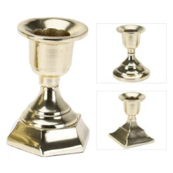 Kerzenständer - Ca. 6 X 6 X 8 Cm - 1 Stück - Gold 8 Kerzenständer - Ca. 6 X 6 X 8 Cm - 1 Stück - Gold -Heimdekoration Angebote 239647 0
