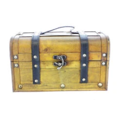 Truhe - S - Braun/schwarz - Aus Holz - Ca. 25 X 13 X 13 Cm