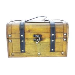 Truhe - XS - Braun/schwarz - Aus Holz - Ca. 17 X 10 X 10 Cm