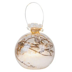 LED-Kugel - Schnee - Ø = Ca. 10 Cm - 1 Stück -Heimdekoration Angebote 240743 2 neu