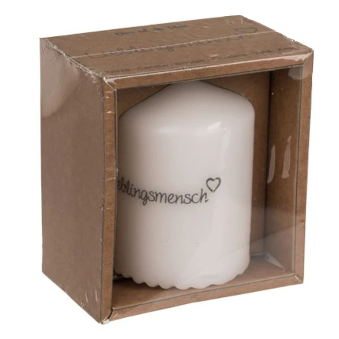 Out Of The Blue Stumpenkerze - Lieblingsmensch - Ca. 6 X 8 Cm 3 Out Of The Blue Stumpenkerze - Lieblingsmensch - Ca. 6 X 8 Cm