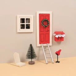 Bastelset Elfen-Tür - 3-teiliges Set -Heimdekoration Angebote 243156 7394311919230 playbox bastelset elfen tuer 02