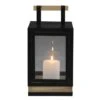 Laterne - Aus Holz Und Metall - Ca. 17,5 X 17 X 34 Cm -Heimdekoration Angebote 243651 4016096448905 MICA LIVING Laterne 01