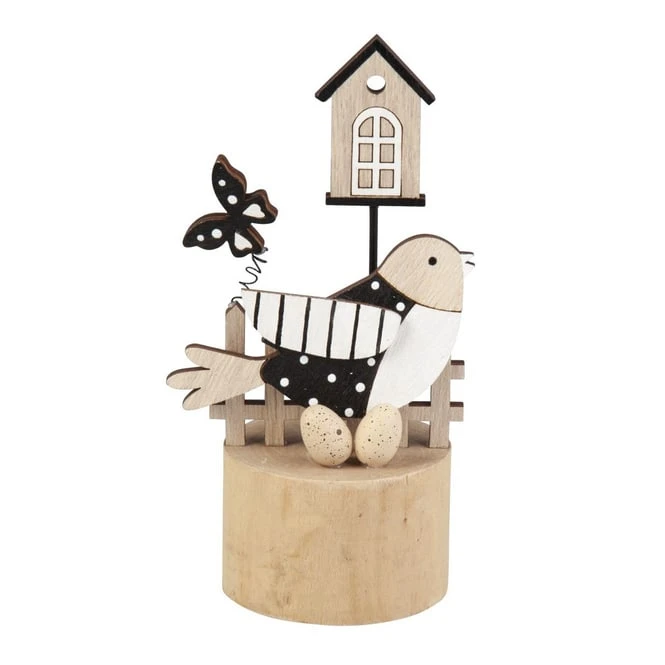 Standdeko - Frühlingsmotiv - Aus Holz - Ca. 9 X 6,5 X 16 Cm 3 Standdeko - Frühlingsmotiv - Aus Holz - Ca. 9 X 6,5 X 16 Cm