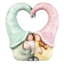 Heimdekoration Angebote 20 Pflanztopf - Wichtelpaar - Aus Magnesia - Ca. 35 X 21 X 36 Cm