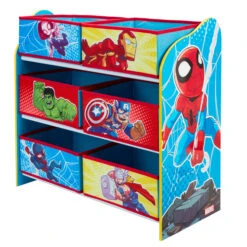 Marvel Spiderman - Regal Mit 6 Boxen 9 Marvel Spiderman - Regal Mit 6 Boxen -Heimdekoration Angebote 244104 630996177952 moose toys marvel spiderman spielzeugregal 04