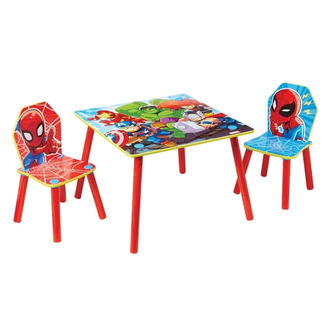 Marvel Spider-Man - Kinder Sitzgruppe - Holz 3 Marvel Spider-Man - Kinder Sitzgruppe - Holz