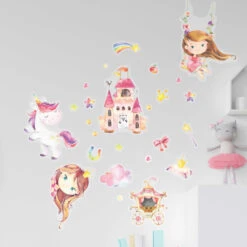 Wandtattoo - Einhorn - Set 2 -Heimdekoration Angebote 247024 4251450927379 papierdrachen wandtattoo einhorn set 2 02