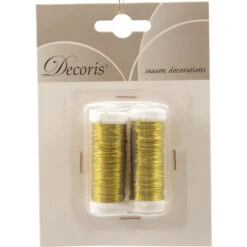 Dekodraht - Ca. 30 M - 2 Stück - Verschiedene Farben -Heimdekoration Angebote 708273 gold