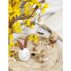 Dekohase - Aus Holz - 12 Cm - 1 Stück -Heimdekoration Angebote alles1282