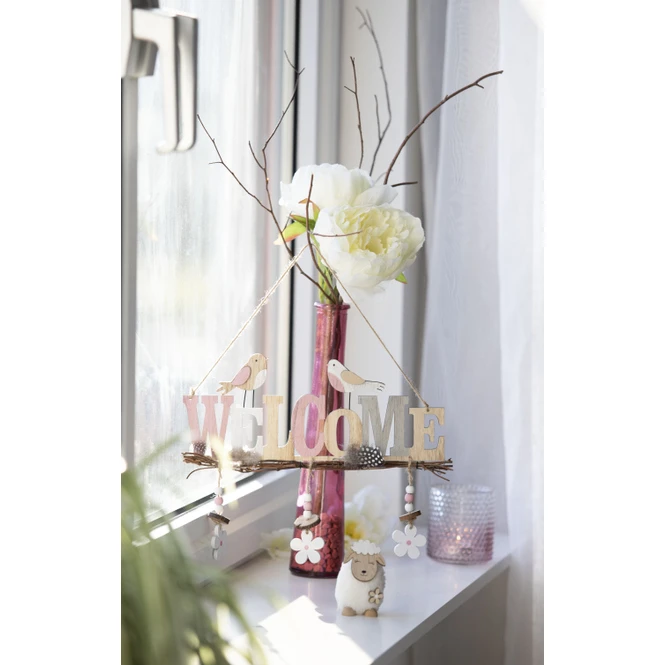 Dekohänger - Welcome - Aus Holz - Ca. 35 X 2,5 X 39,5 Cm 4 Dekohänger - Welcome - Aus Holz - Ca. 35 X 2,5 X 39,5 Cm – Bild 2