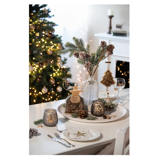 Dekoteller - Aus Holz - Ø = Ca. 30 Cm 4 Dekoteller - Aus Holz - Ø = Ca. 30 Cm – Bild 2