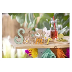 Deko-Schriftzug - Summer - Aus Holz - Ca. 30,5 X 2 X 12,5 Cm