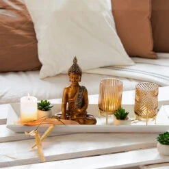 Teelichtglas - Ca. 9 X 15,5 Cm - 1 Stück - Braun -Heimdekoration Angebote alles537