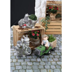 Heimdekoration Angebote 18 Pflanzgefäß - Aus Magnesia - Junge - 47 X 18 X 35 Cm