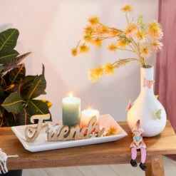 Heimdekoration Angebote 23 Vase - Aus Dolomit - Ca. 16 X 15,5 X 27,5 Cm