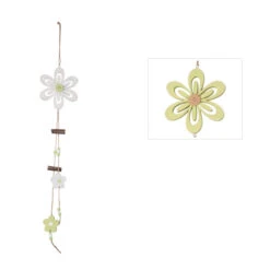 Dekohänger Aus Holz - Blume - Ca. 64 X 12 Cm - 1 Stück -Heimdekoration Angebote blume0