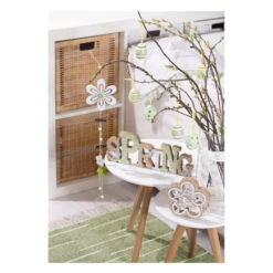 Dekohänger Aus Holz - Blume - Ca. 64 X 12 Cm - 1 Stück -Heimdekoration Angebote blume4