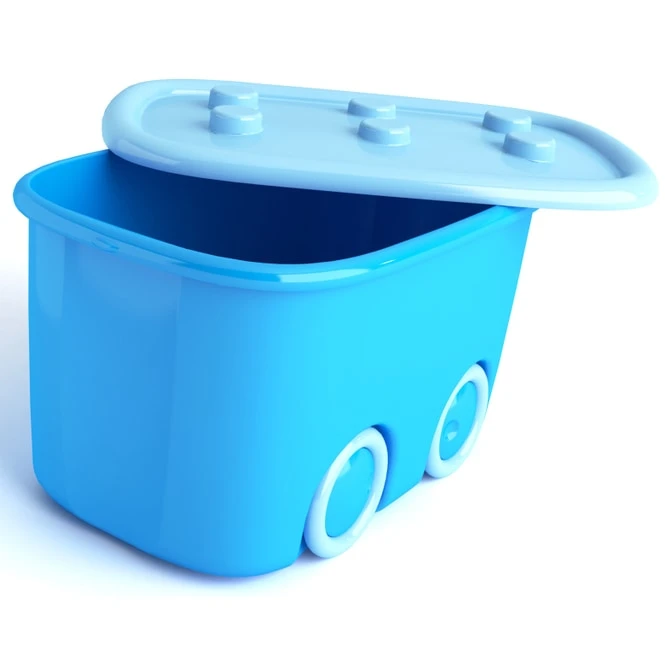 Keter KIS - Ordnungsbox Mit Rollen - Funny Box - Blau - 46 L 4 Keter KIS - Ordnungsbox Mit Rollen - Funny Box - Blau - 46 L – Bild 2