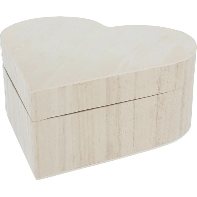 Dekokästchen - Herz - Aus Holz - Natur - 20 X 19 X 8 Cm 4 Dekokästchen - Herz - Aus Holz - Natur - 20 X 19 X 8 Cm – Bild 2