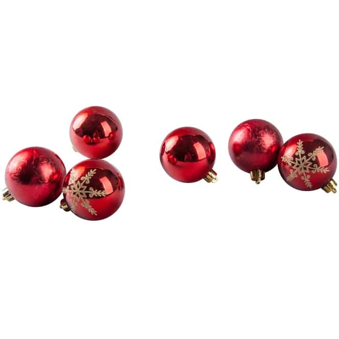 Christbaumkugeln - Rot - 30 Stück 3 Christbaumkugeln - Rot - 30 Stück